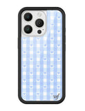 Gingham Hearts | Blue iPhone Case - Aaria Tees Aaria Tees
