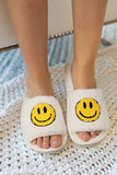Smile Emoji Graphic Plush Home Slippers - Aaria Tees Aaria Tees