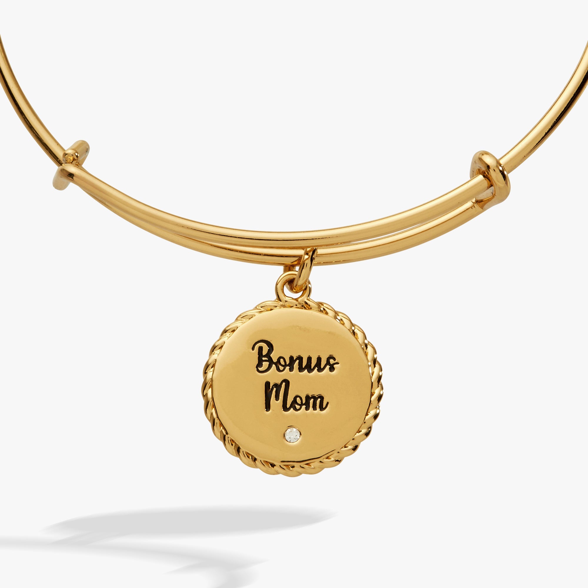 Bonus Mom 'Family Isn't Only Blessed By Name' Charm Bangle - Aaria Tees Aaria Tees