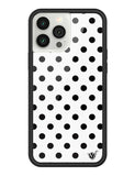 Polka Dot | White and Black iPhone Case Aaria Tees