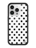 Polka Dot | White and Black iPhone Case Aaria Tees
