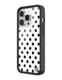 Polka Dot | White and Black iPhone Case Aaria Tees
