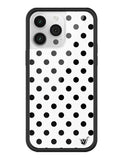 Polka Dot | White and Black iPhone Case Aaria Tees
