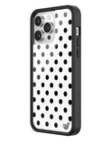 Polka Dot | White and Black iPhone Case Aaria Tees