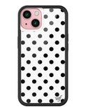 Polka Dot | White and Black iPhone Case Aaria Tees