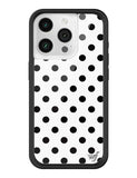 Polka Dot | White and Black iPhone Case - Aaria Tees Aaria Tees