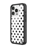 Polka Dot | White and Black iPhone Case - Aaria Tees Aaria Tees