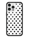 Polka Dot | White and Black iPhone Case - Aaria Tees Aaria Tees