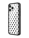 Polka Dot | White and Black iPhone Case - Aaria Tees Aaria Tees