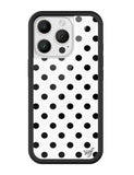 Polka Dot | White and Black iPhone Case - Aaria Tees Aaria Tees