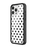 Polka Dot | White and Black iPhone Case - Aaria Tees Aaria Tees