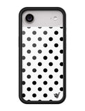 Polka Dot | White and Black iPhone Case - Aaria Tees Aaria Tees
