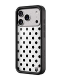 Polka Dot | White and Black iPhone Case - Aaria Tees Aaria Tees