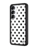 Polka Dot | White and Black Samsung Galaxy Case - Aaria Tees Aaria Tees