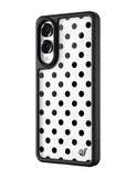 Polka Dot | White and Black Samsung Galaxy Case - Aaria Tees Aaria Tees