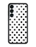 Polka Dot | White and Black Samsung Galaxy Case - Aaria Tees Aaria Tees