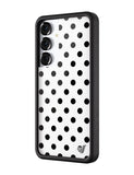Polka Dot | White and Black Samsung Galaxy Case - Aaria Tees Aaria Tees