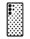 Polka Dot | White and Black Samsung Galaxy Case - Aaria Tees Aaria Tees