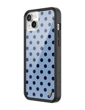 Polka Dot | Blue and Navy Blue iPhone Case Aaria Tees
