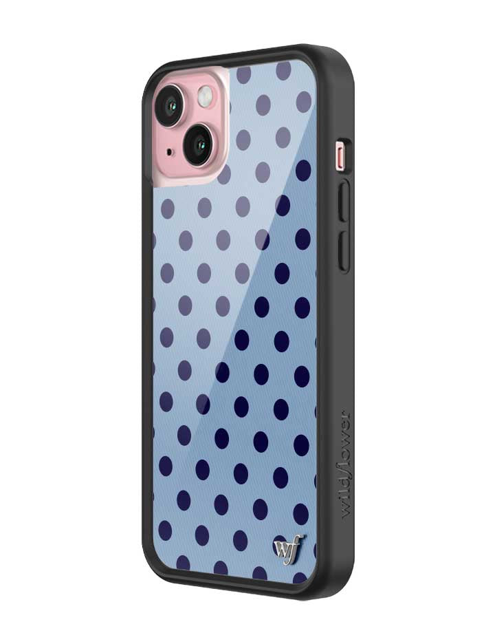 Polka Dot | Blue and Navy Blue iPhone Case - Aaria Tees Aaria Tees