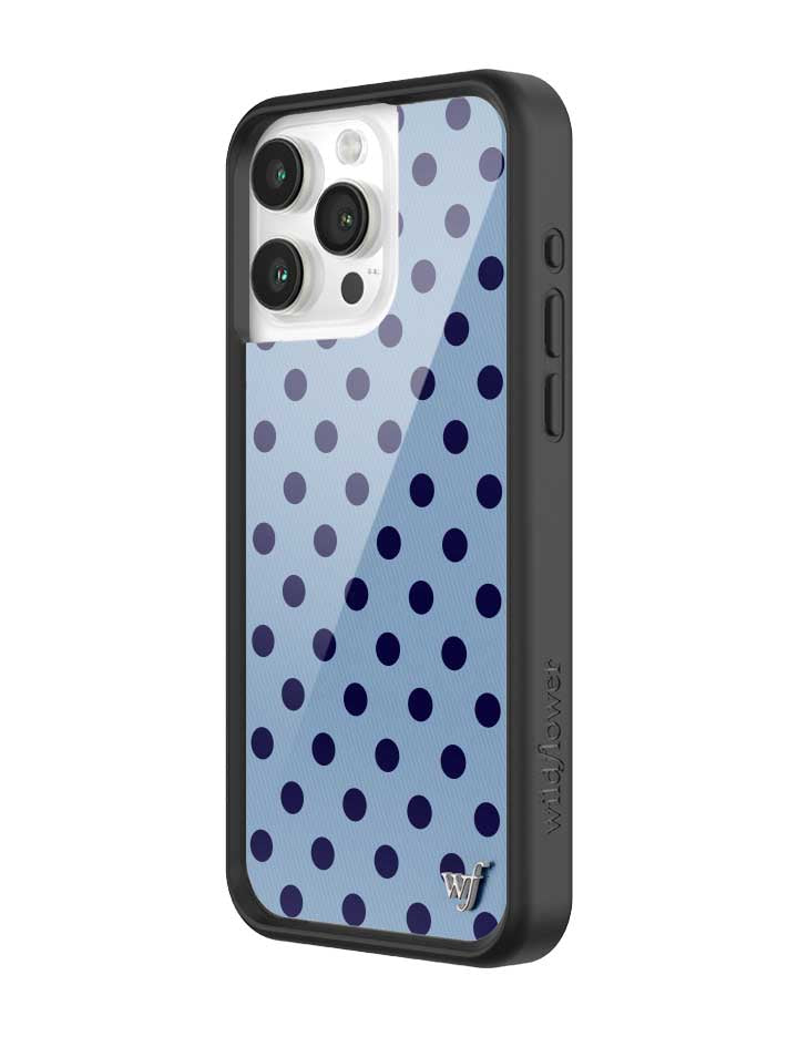 Polka Dot | Blue and Navy Blue iPhone Case - Aaria Tees Aaria Tees