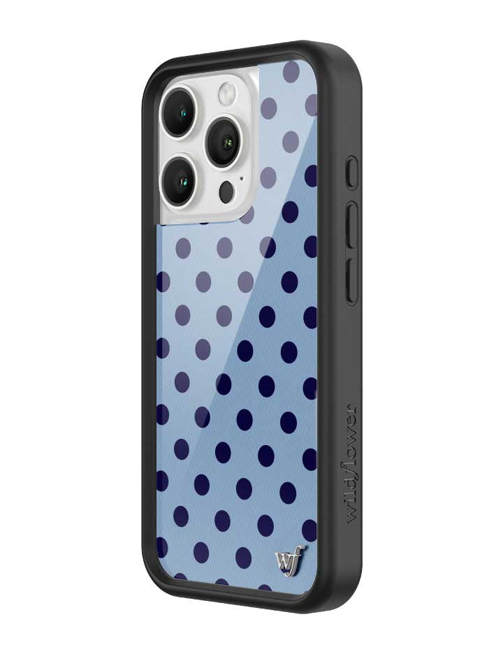 Polka Dot | Blue and Navy Blue iPhone Case - Aaria Tees Aaria Tees