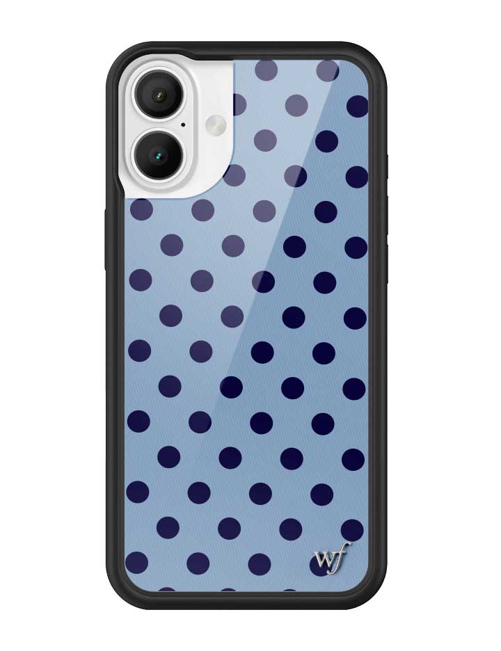 Polka Dot | Blue and Navy Blue iPhone Case - Aaria Tees Aaria Tees