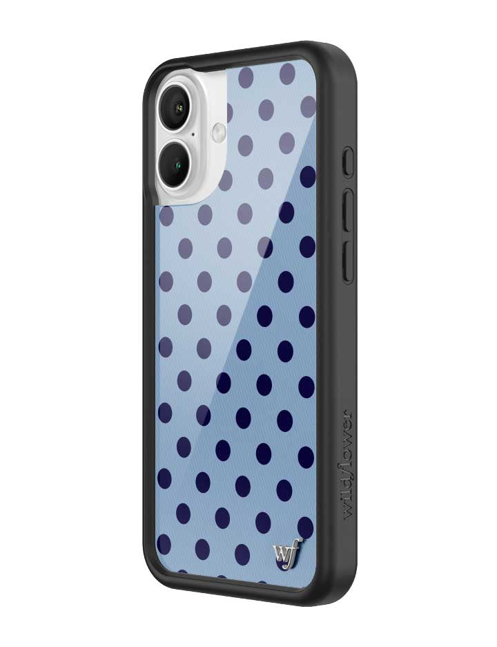 Polka Dot | Blue and Navy Blue iPhone Case - Aaria Tees Aaria Tees
