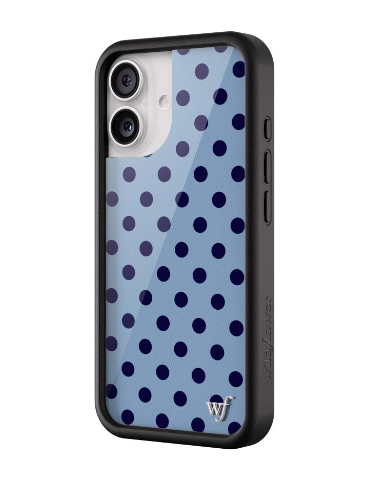 Polka Dot | Blue and Navy Blue iPhone Case - Aaria Tees Aaria Tees