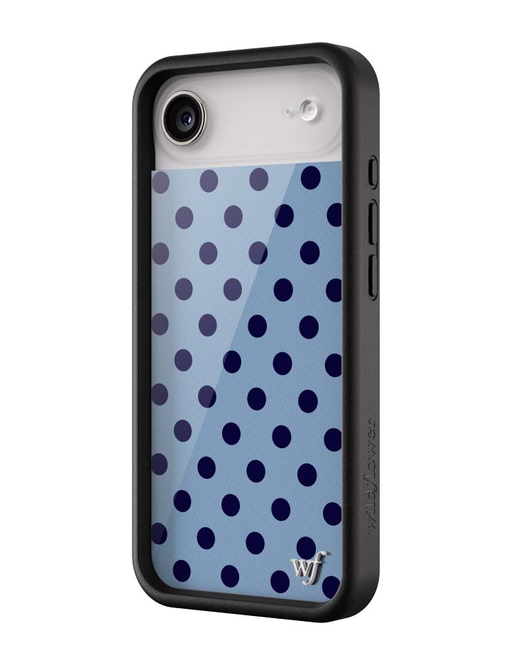 Polka Dot | Blue and Navy Blue iPhone Case - Aaria Tees Aaria Tees