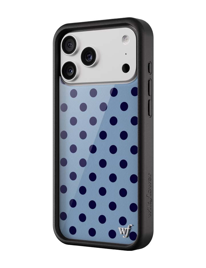 Polka Dot | Blue and Navy Blue iPhone Case - Aaria Tees Aaria Tees