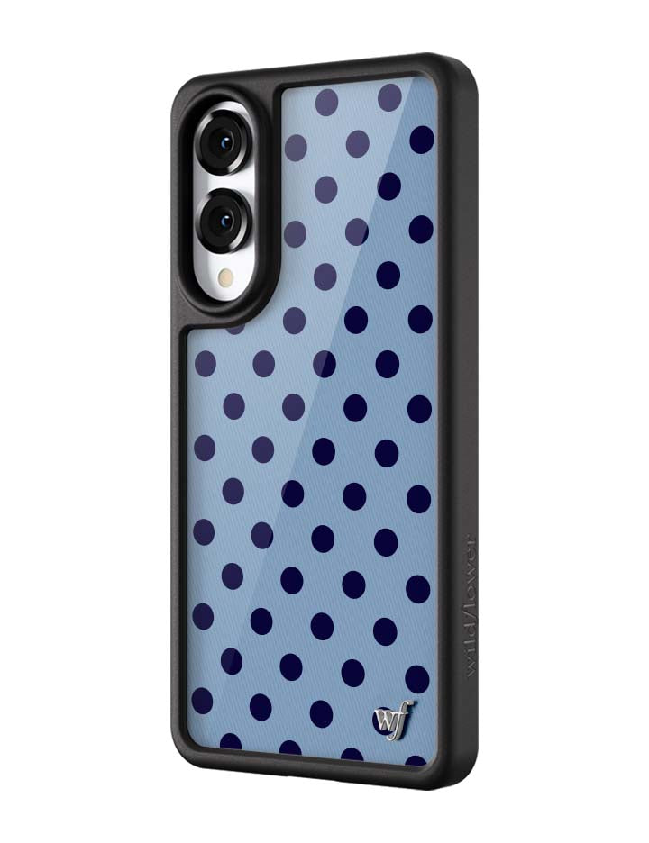 Polka Dot | Blue and Navy Blue Samsung Galaxy Case - Aaria Tees Aaria Tees