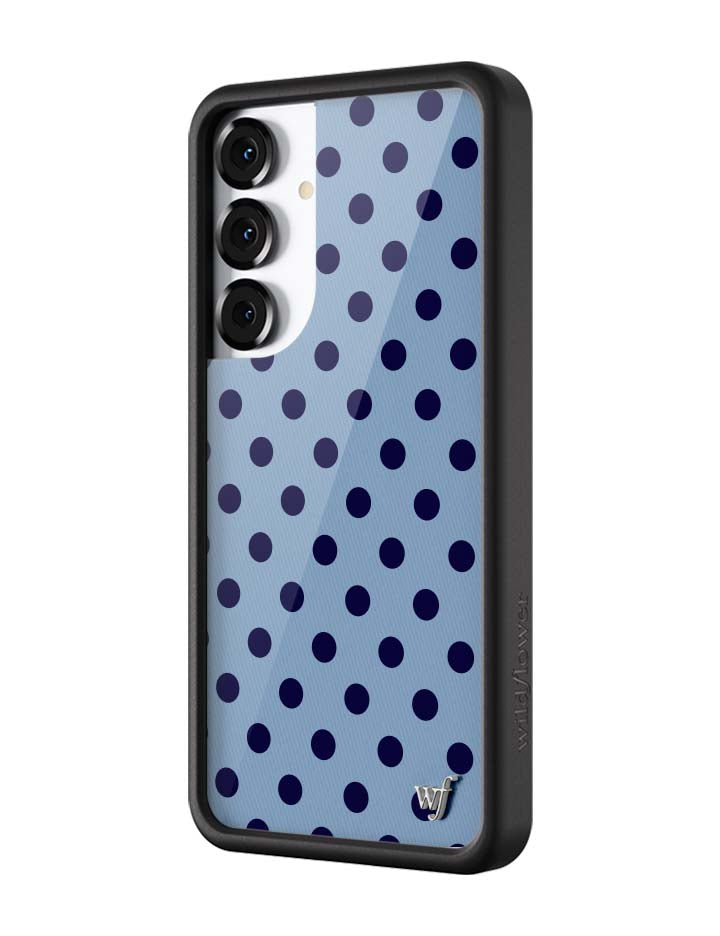 Polka Dot | Blue and Navy Blue Samsung Galaxy Case - Aaria Tees Aaria Tees