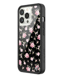 Black and Pink Floral iPhone Case - Aaria Tees Aaria Tees