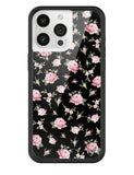 Black and Pink Floral iPhone Case - Aaria Tees Aaria Tees