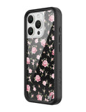 Black and Pink Floral iPhone Case - Aaria Tees Aaria Tees