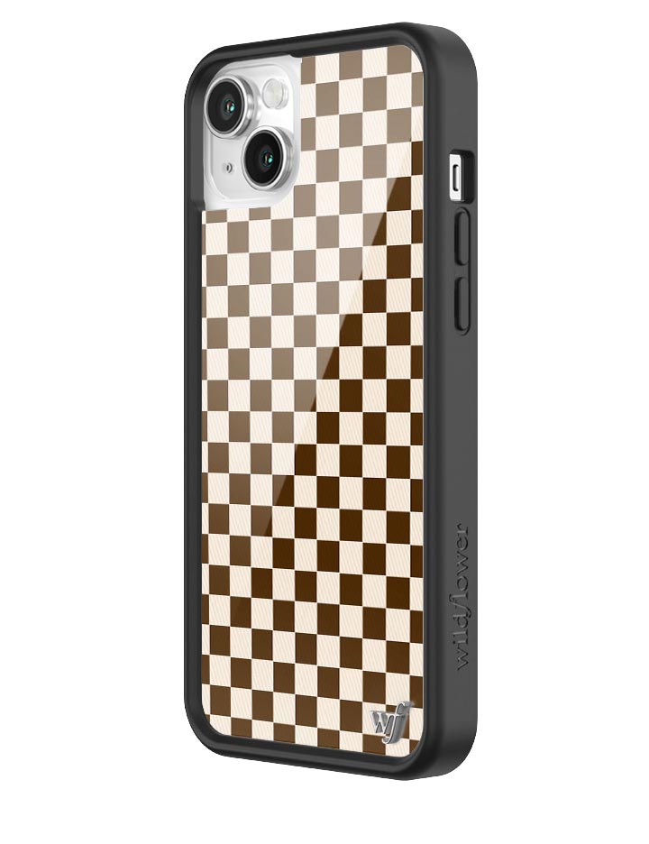 Checkers | Brown iPhone Case - Aaria Tees Aaria Tees