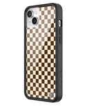 Checkers | Brown iPhone Case - Aaria Tees Aaria Tees