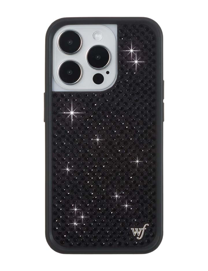 Rhinestone iPhone Case | Black - Aaria Tees Aaria Tees