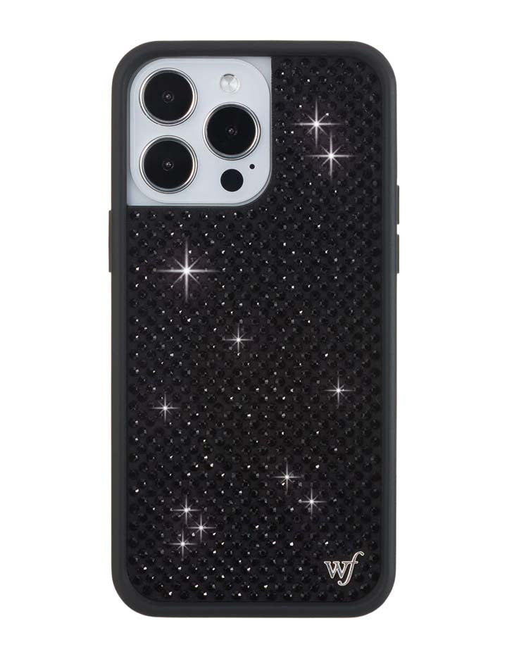 Rhinestone iPhone Case | Black - Aaria Tees Aaria Tees