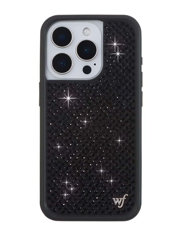 Rhinestone iPhone Case | Black - Aaria Tees Aaria Tees