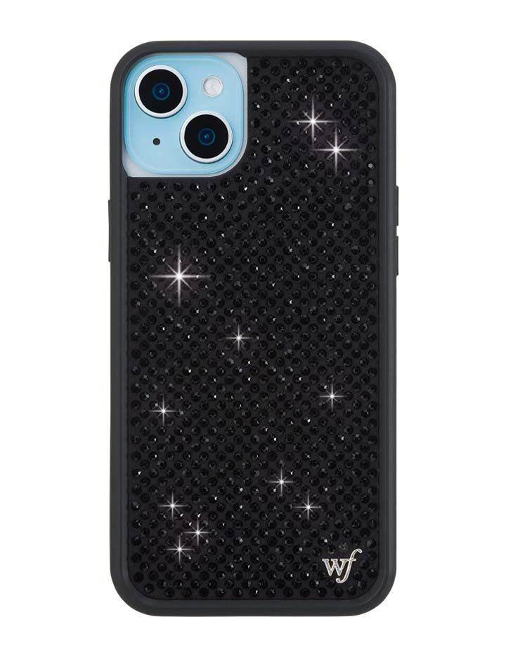 Rhinestone iPhone Case | Black - Aaria Tees Aaria Tees