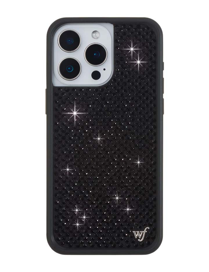 Rhinestone iPhone Case | Black - Aaria Tees Aaria Tees