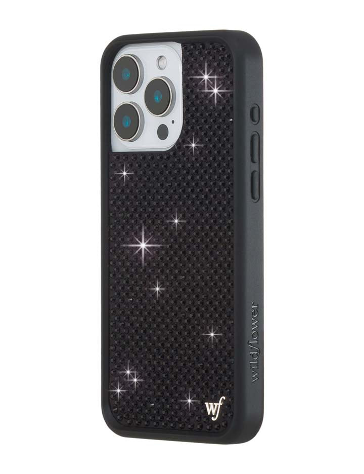 Rhinestone iPhone Case | Black - Aaria Tees Aaria Tees