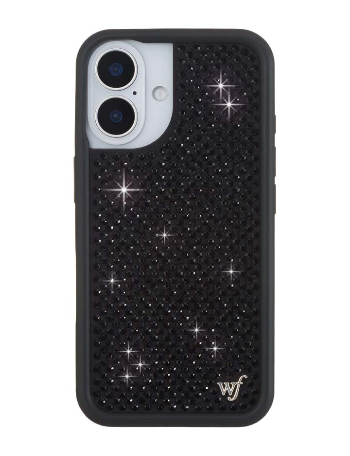 Rhinestone iPhone Case | Black - Aaria Tees Aaria Tees