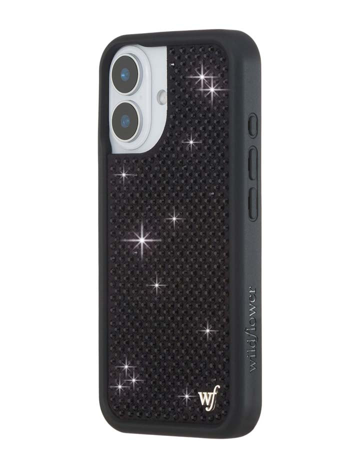 Rhinestone iPhone Case | Black - Aaria Tees Aaria Tees
