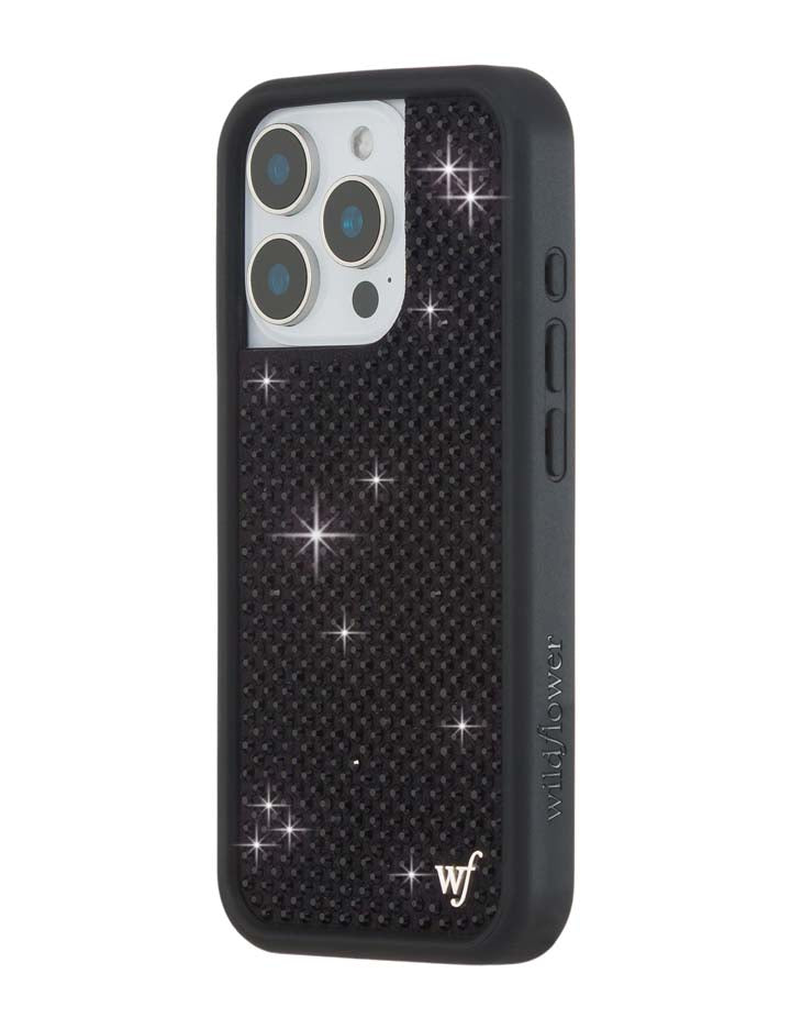 Rhinestone iPhone Case | Black - Aaria Tees Aaria Tees