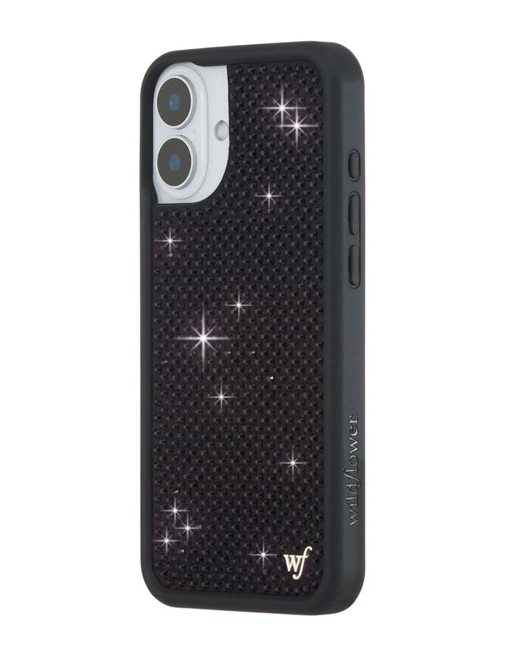 Rhinestone iPhone Case | Black - Aaria Tees Aaria Tees