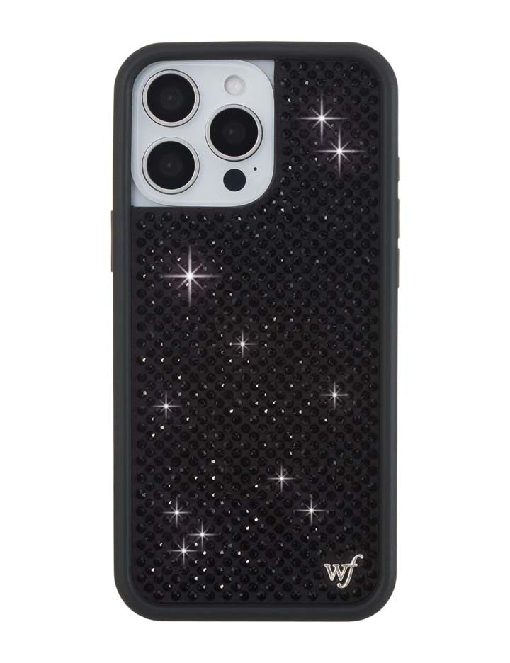 Rhinestone iPhone Case | Black - Aaria Tees Aaria Tees