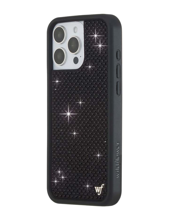 Rhinestone iPhone Case | Black - Aaria Tees Aaria Tees